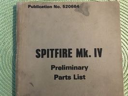 Triumph Spitfire MK4 Ersatzteilliste 116 Seiten englisch