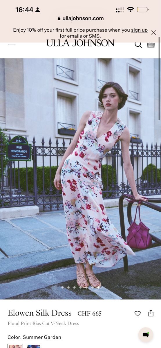 Ulla Johnson Robes: Ulla Johnson Elowen silk dress – Neuf (Voir description) à Rain par thesta24 7