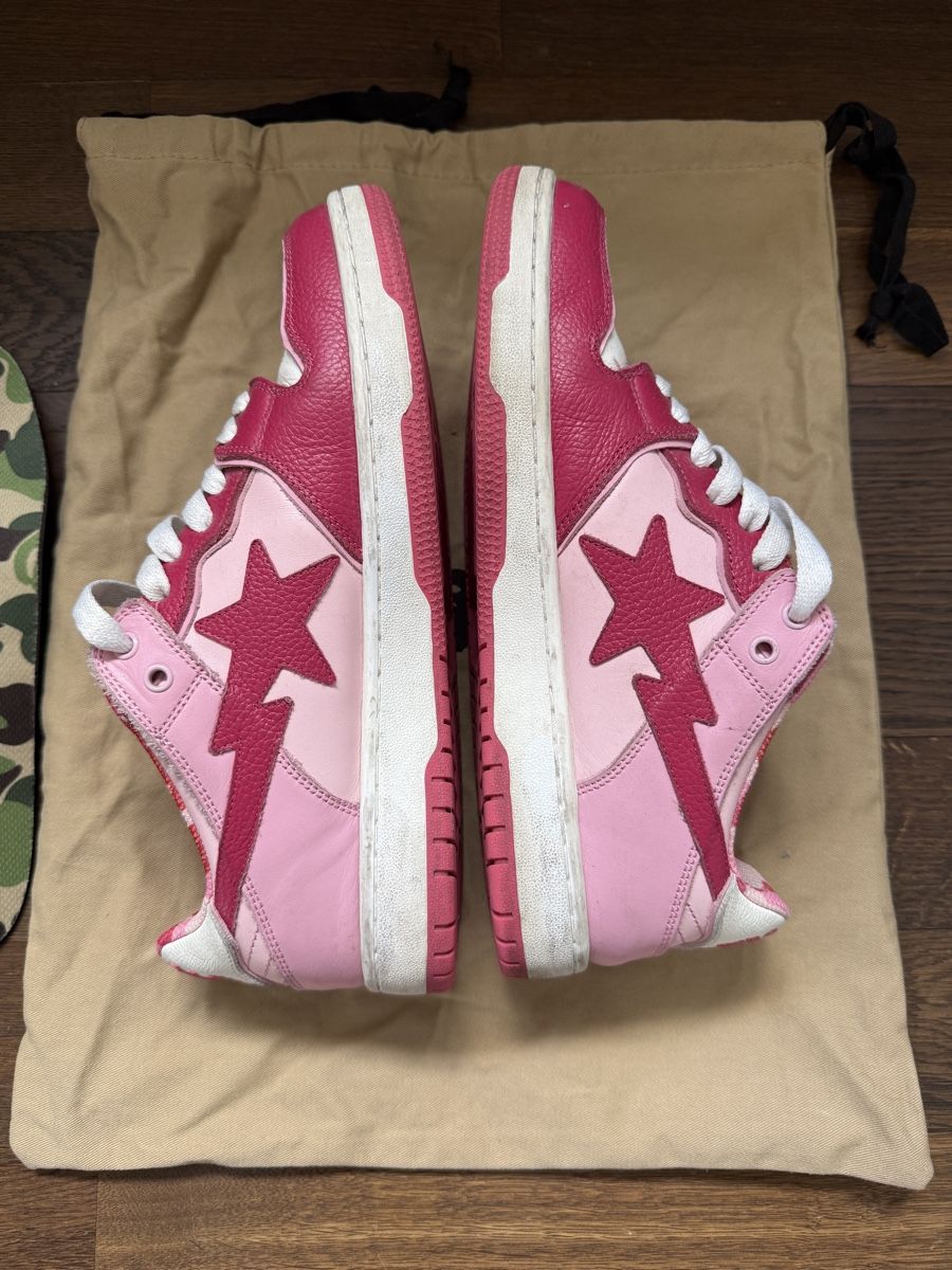 Bape Scarpe da uomo: A Bathing Ape BAPE SK8 Sta ABC Tarnfarbe Rosa – Usato da Muttenz venduto da copped_shop 2