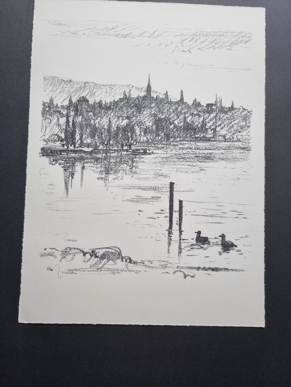 Grafica & Litografie: ZWAHLEN ERNST LITHOGRAPHIE SIGNIERT – Usato da Gersau venduto da kunst-online 2
