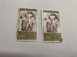2 Briefmarken DDR 