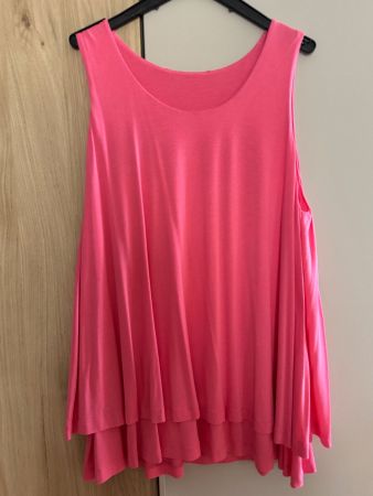 2 Hauts rose/noir léger parfait pour l'été - taille unique