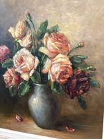 52.5 cmbreitx60.5 cmhoch/L.Vogt/ Ölgemälde Rosenstillleben💐