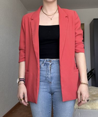 Blazer Anzugjacke Soaked in Luxury Damen Grösse S rot