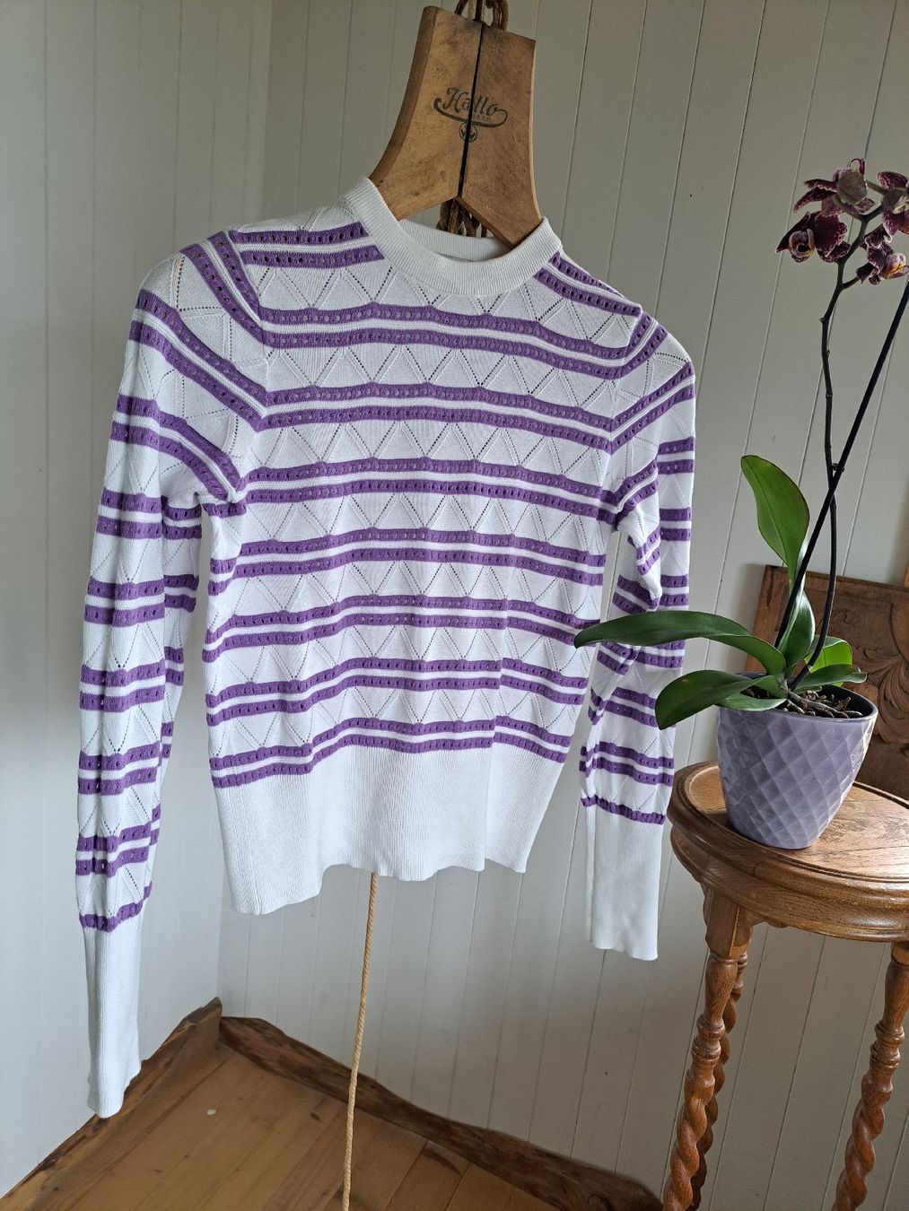 Esprit Maglioni & Felpe: EDC ESPRIT Feinstrick gestreift Pullover Pulli S 36 y2k lila – Usato da Mollis venduto da Fauchi99 7