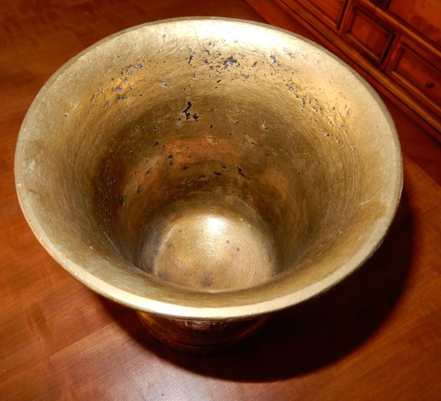Altro per cucinare: Mörser,Messing, mit schöner Patina, antik – Usato da Luzern venduto da Johann7 2