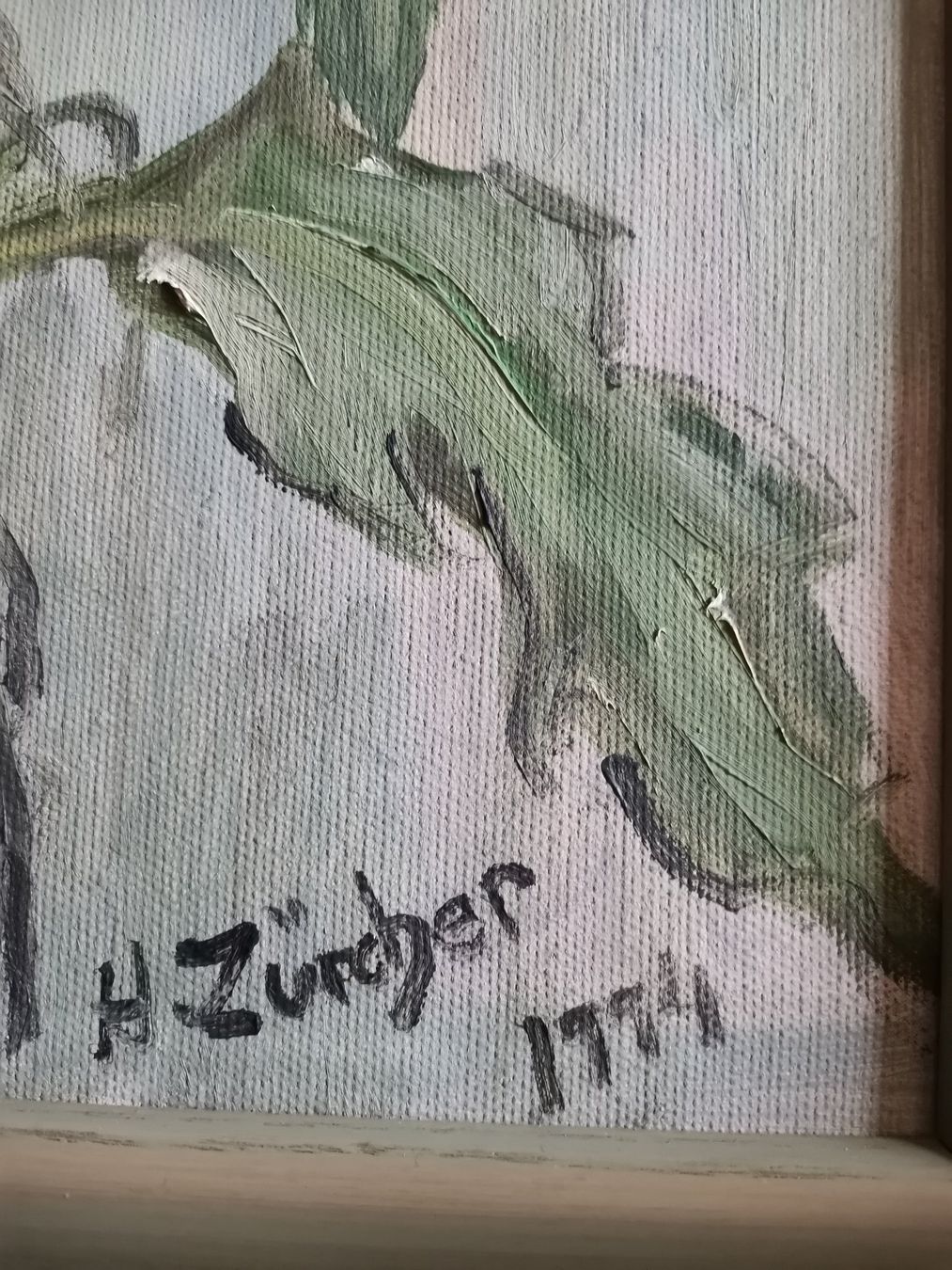 Gemälde: Gemälde Stillleben von H. Zürcher 1994 – Gebraucht aus Suhr von Brocki-Suhr 1