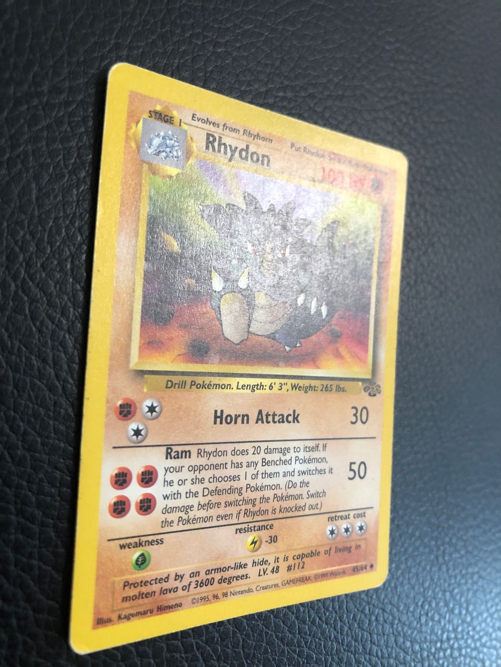 Pokémon Carte collezionabili: 1999 Jungle Rhydon 45/64 Ab 1 – Usato da Paradiso venduto da Pkmn10 1