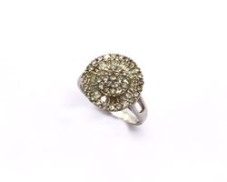 Brillantring in Blütenform (zus. ca. 0.7ct/Grösse: 53)