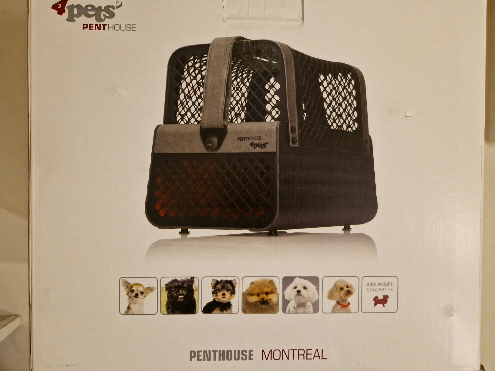 4pets Gabbie, trasporto & Sicurezza: Hundebox Penthouse Montreal 4pets – Nuovo e nell'imballaggio originale da Hinteregg venduto da urmel015