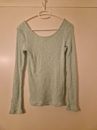 Dünner mintfarbener Strickpulli in grösse M