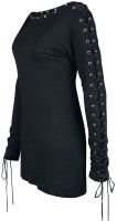 "Here To Stay" Langarmshirt schwarz von Gothicana
