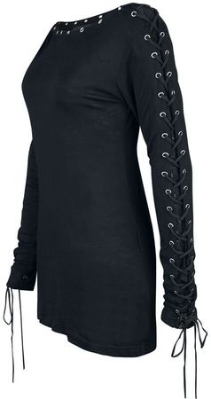 "Here To Stay" Langarmshirt schwarz von Gothicana