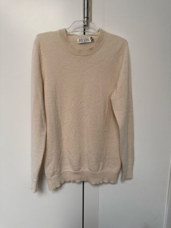 100% Kaschmir Pullover, Gr.9-10J, Off-white