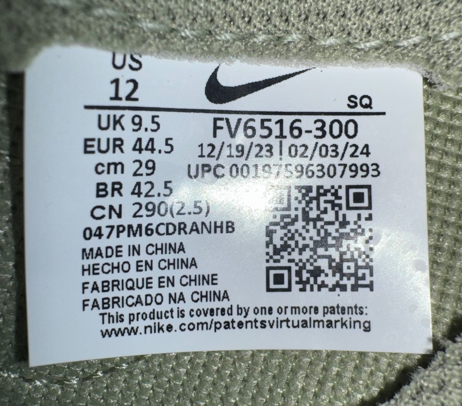 Nike Herrenschuhe: **** NIKE DUNK LOW GREEN EU 44.5 **** – Neu und originalverpackt aus Giumaglio von soloemi 8