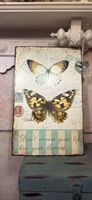 Wandschild Schmetterling Vintage Motiv guter Zustand