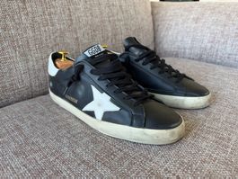 Golden Goose Super-Star Sneaker Schwarz / Weiss – Grösse 42