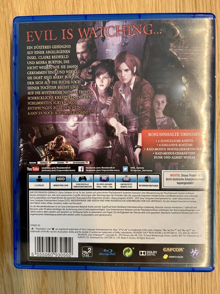 Sony Giochi: PS4/PS5 - Resident Evil Revelations 2 – Usato da Kriens venduto da Phippu_81 1