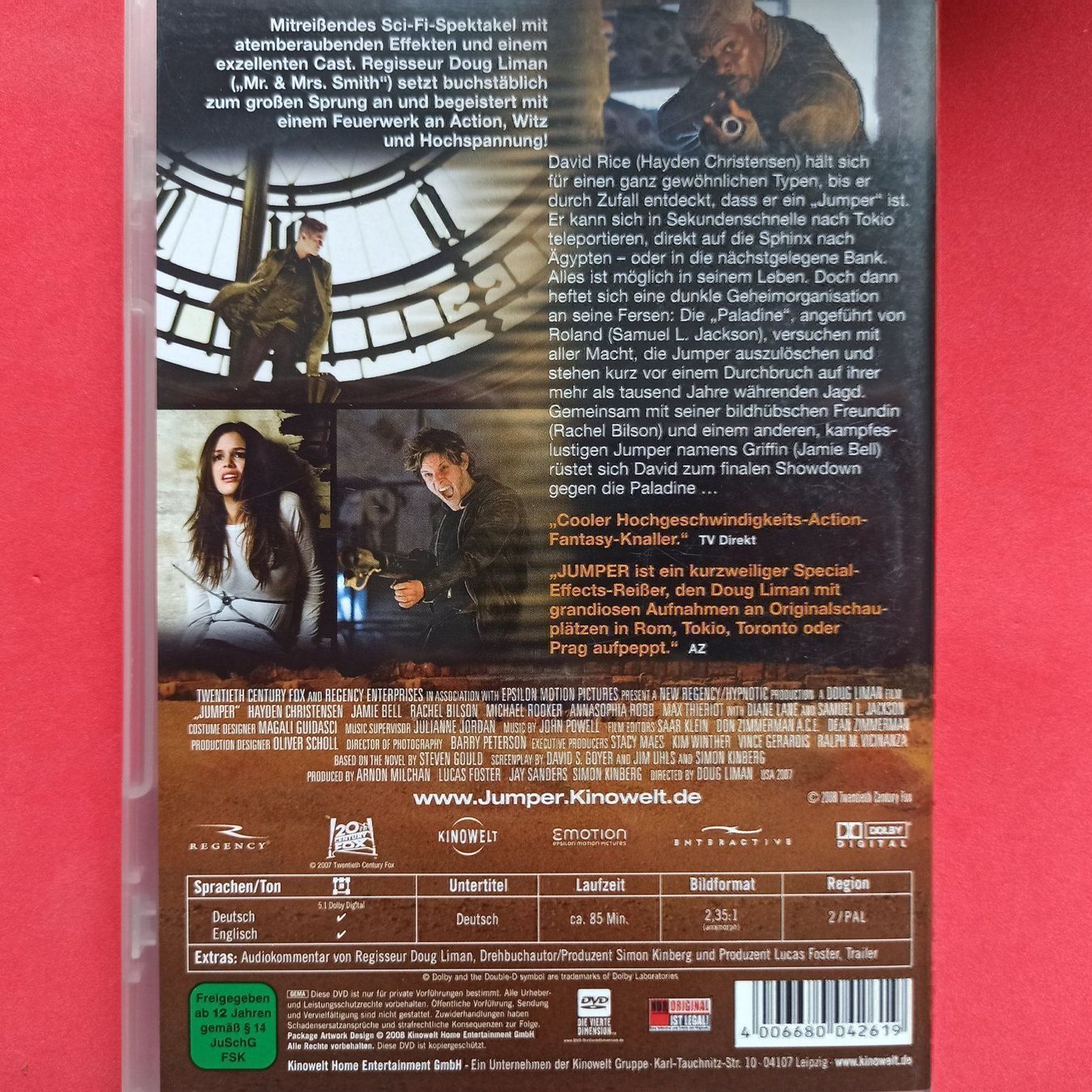 Tutti i DVDs: Jumper – Usato da Dübendorf venduto da kb86_MOVIE 1