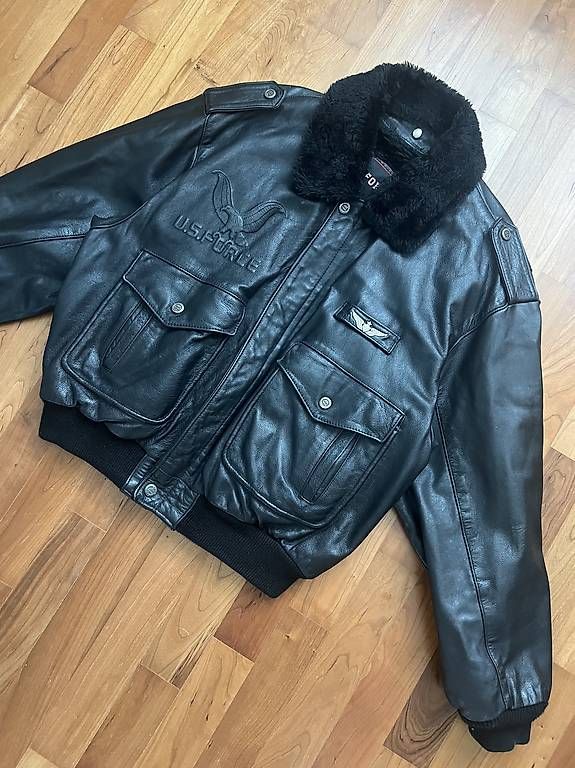 Vestes: U.S Force Lederjacke bomber moto Giacca  Racing – D'occasion à Rümlang par AimanF
