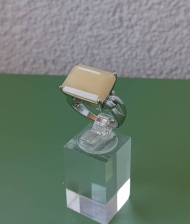 Bagues: Ring Silber mit Butterscotch Bernstein – D'occasion à Stans par wer_fd5f 3