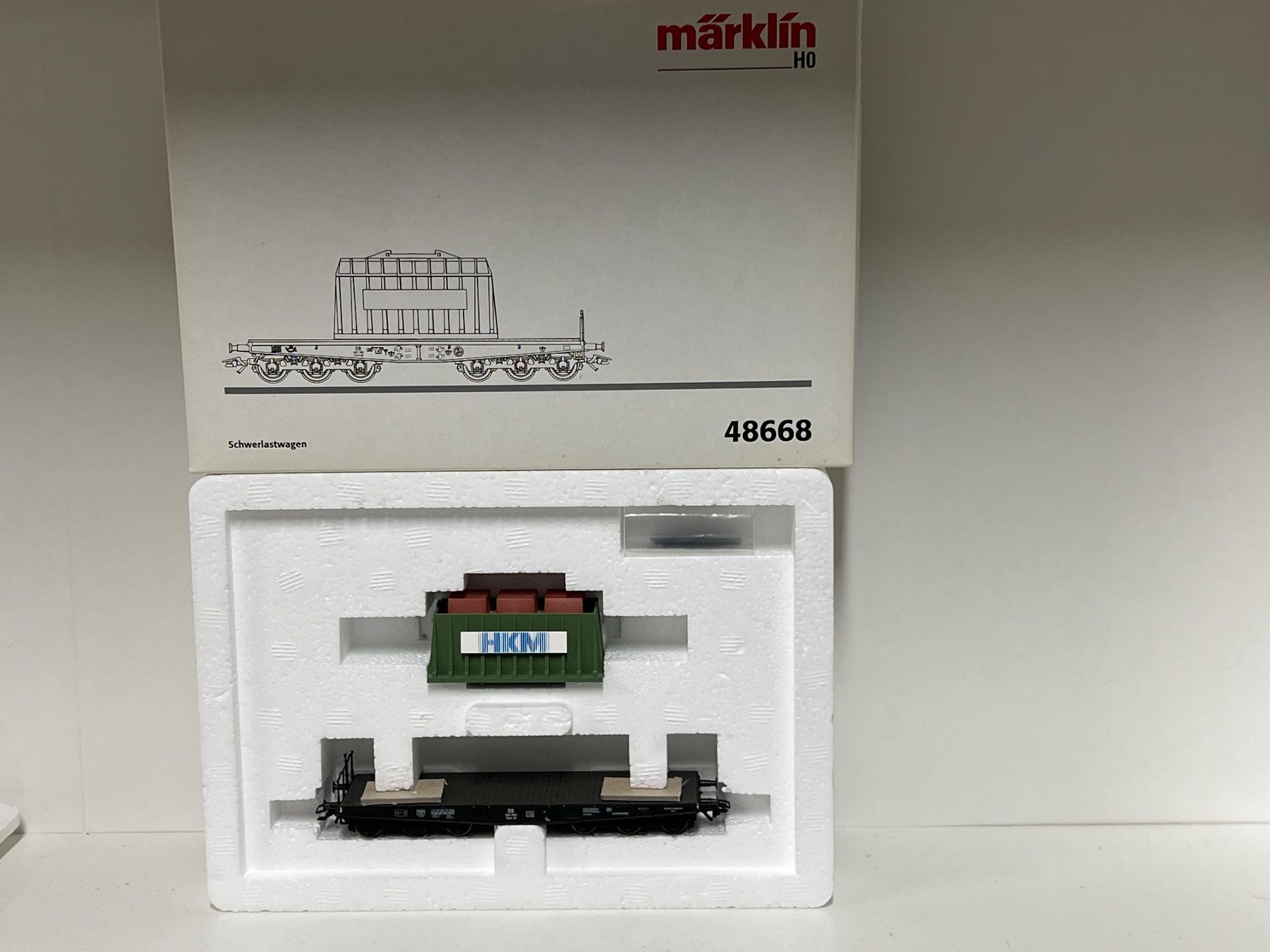 Märklin Modellini di ferrovie: Märklin 48668 Schwerlastwagen H0 AC – Usato da Neuenhof venduto da ludovicco 7