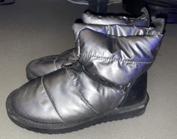 Bottines d'hiver argentées élégantes pointure 36