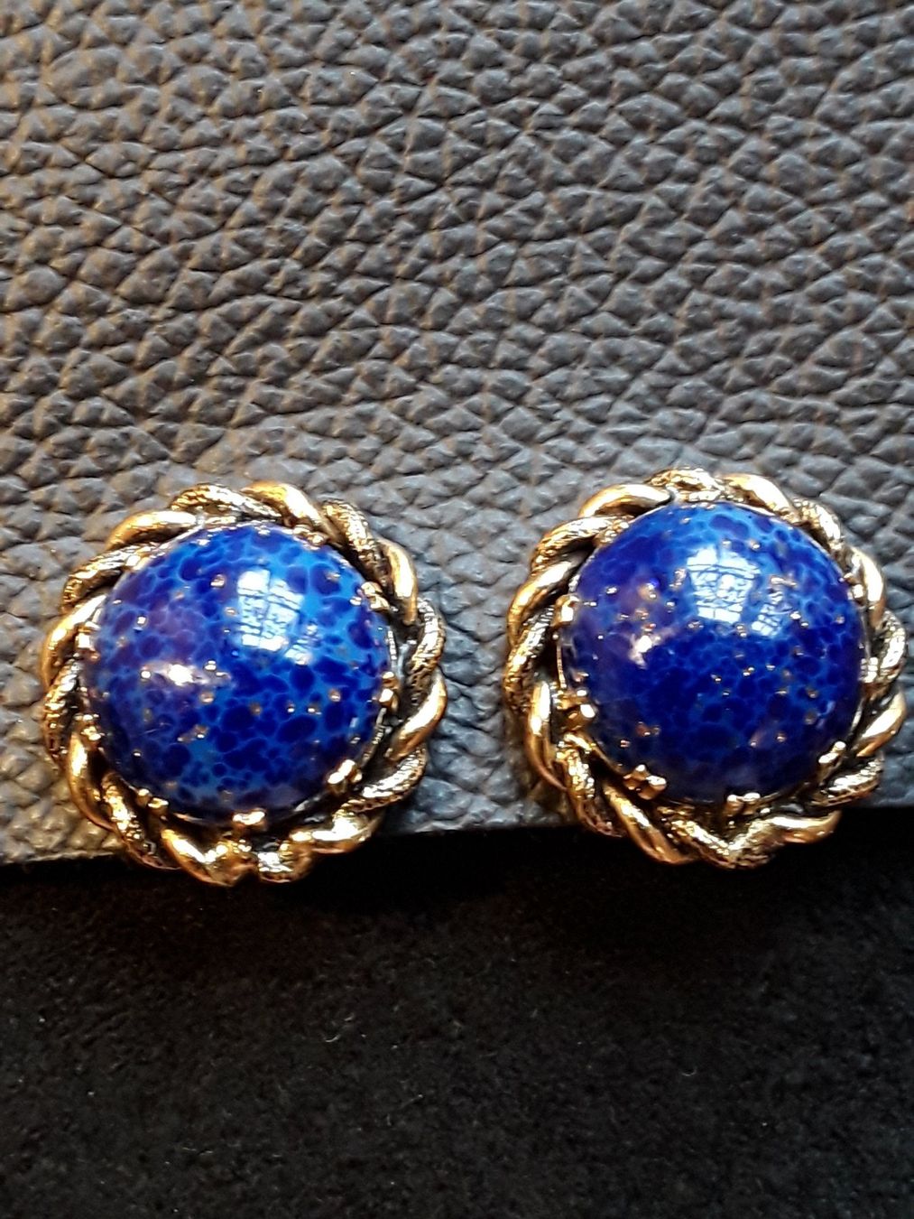 Murano Orecchini pendenti & Orecchini a lobo: Vintage Murano blaue Ohrclips – Usato da Zürich venduto da Aleick 1