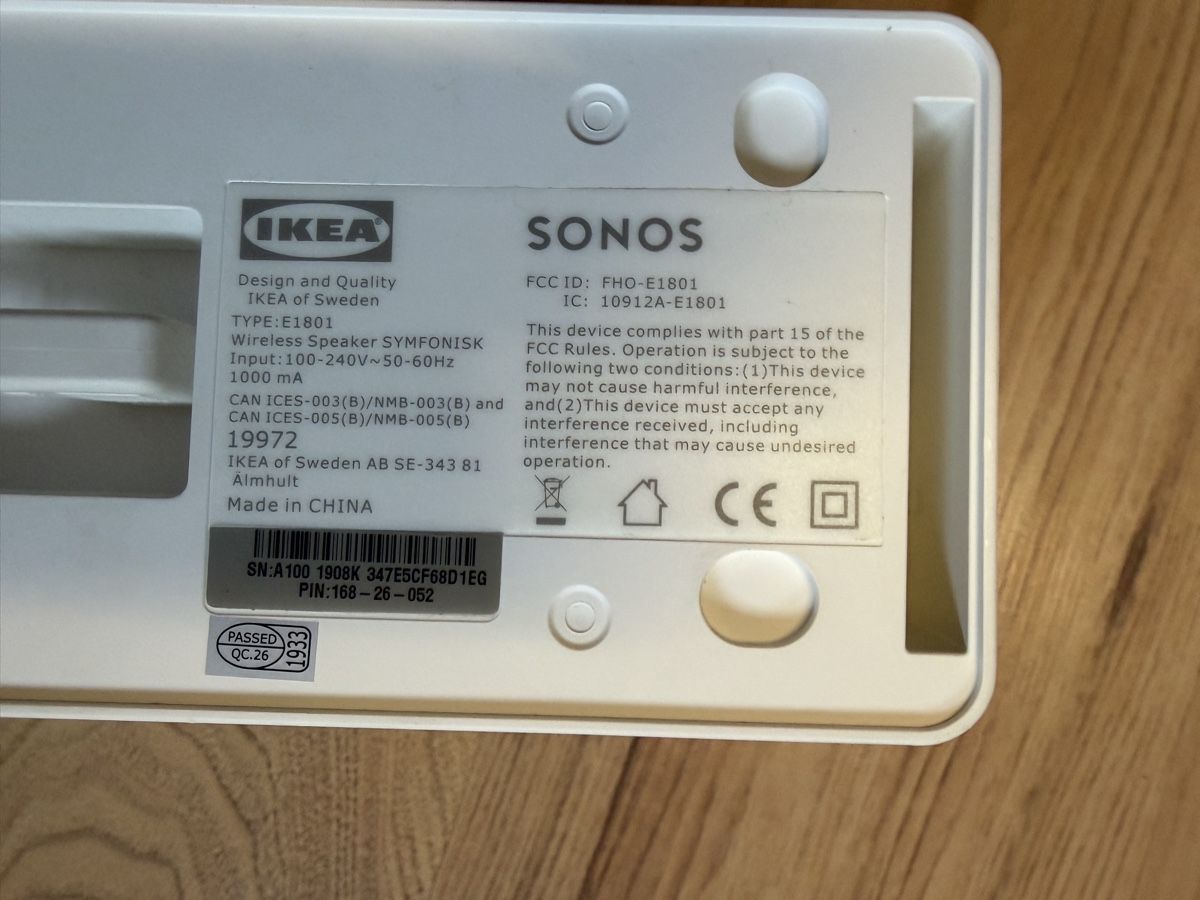 Ikea Lautsprecher: IKEA SYMFONISK Sonos WLAN-Lautsprecher – Gebraucht aus Felben-Wellhausen von mar_9zlk 2