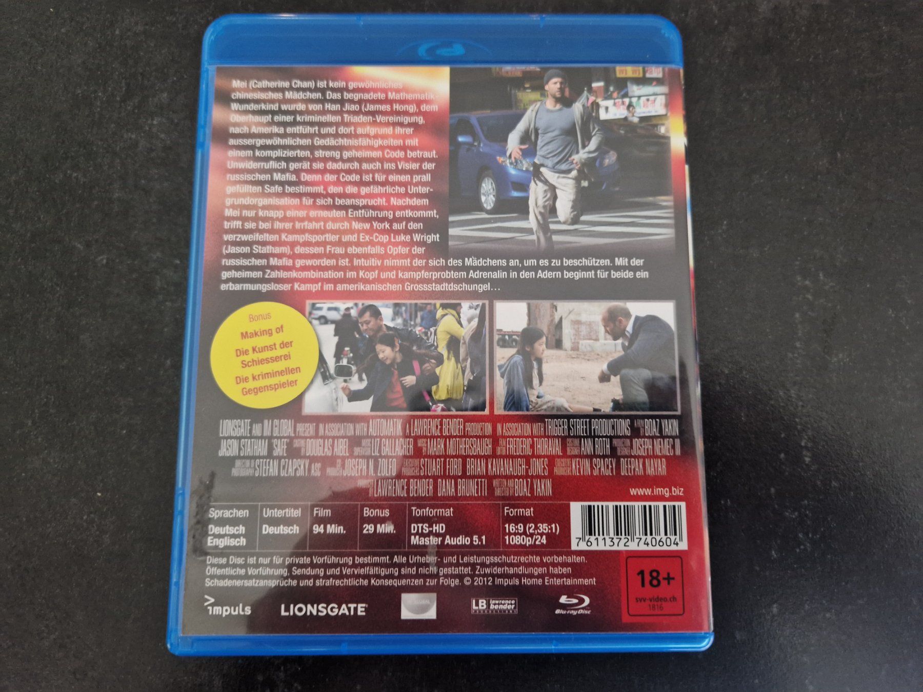 Tutti i DVDs: Safe Blu-Ray Topzustand – Usato da Buchs SG venduto da Herc01 2