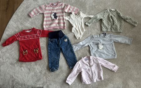 Mädchenset Gr. 80 mit Mayoral Jacke & Steiff Hose