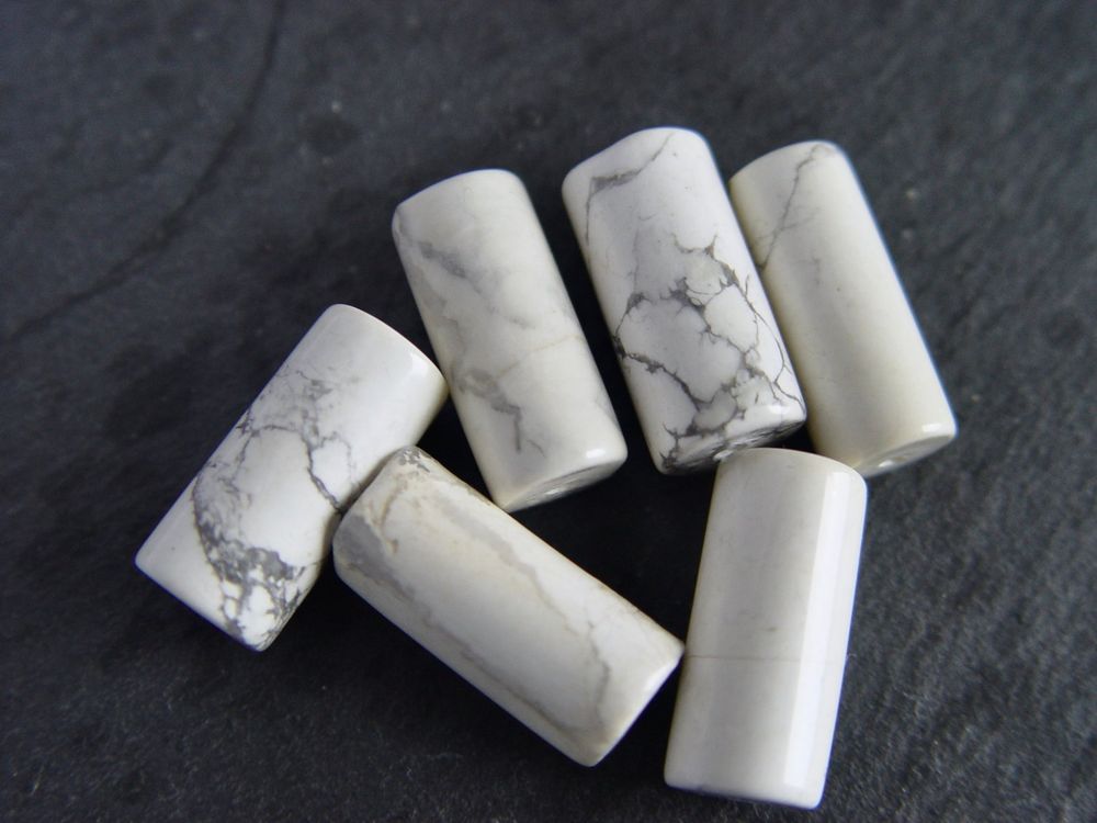 Perline Howlite Arancione 9-10mm - 40-45 Pezzi In Fili - Naturali, Rovate, Lucide - Design Nenad E152
