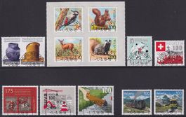 2018, unvollständige Jahresserie +Ersttags-Halbmond-Stempel.