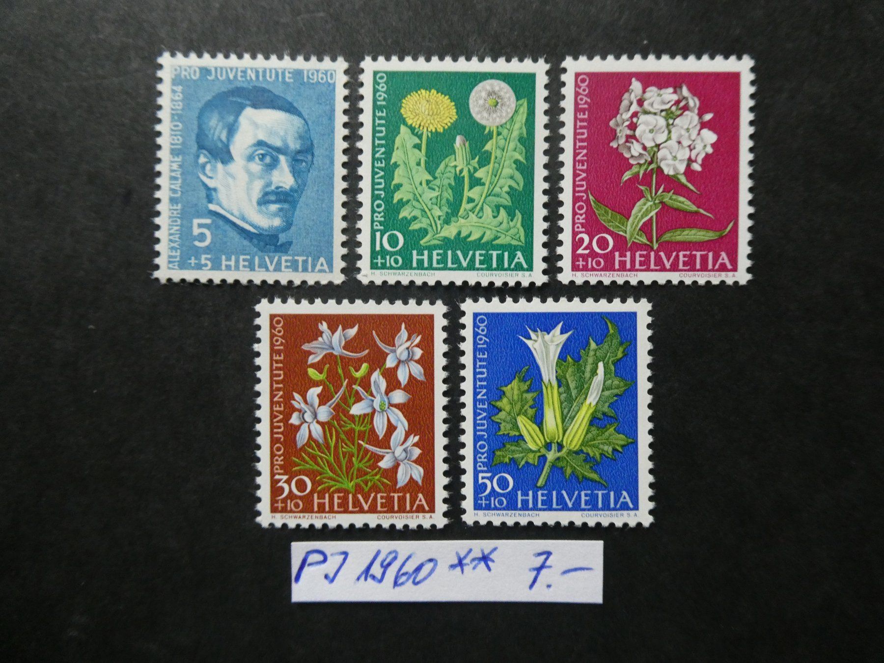 Tutti i francobolli: Pro Juventute 1960 postfrisch – Usato da Lausen venduto da Herbamare01