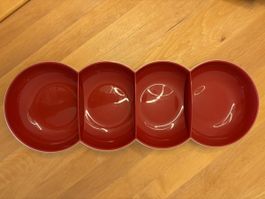Tupperware Servierperle Allegra rot gold 