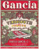 Etikette (gross) - Vermouth di Torino "Gancia" /bd