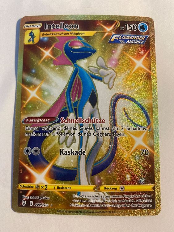 Pokemonkarte Intelleon Gold Drachenwandel (Neu (gemäss Beschreibung ...
