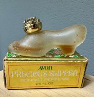 Alte Parfumminiatur Avon Schuh Slipper Parfum alt mit Box