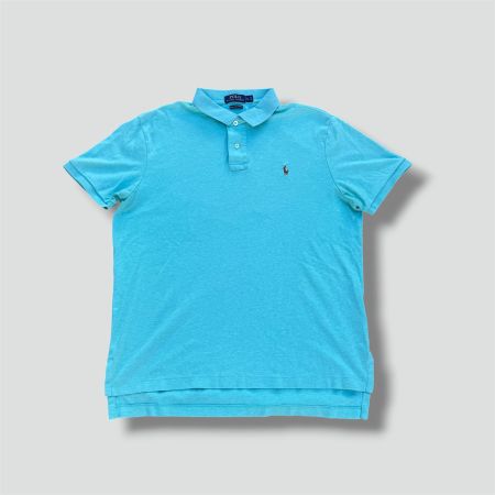Polo ralph lauren turquoise poloshirt vintage L herren shirt