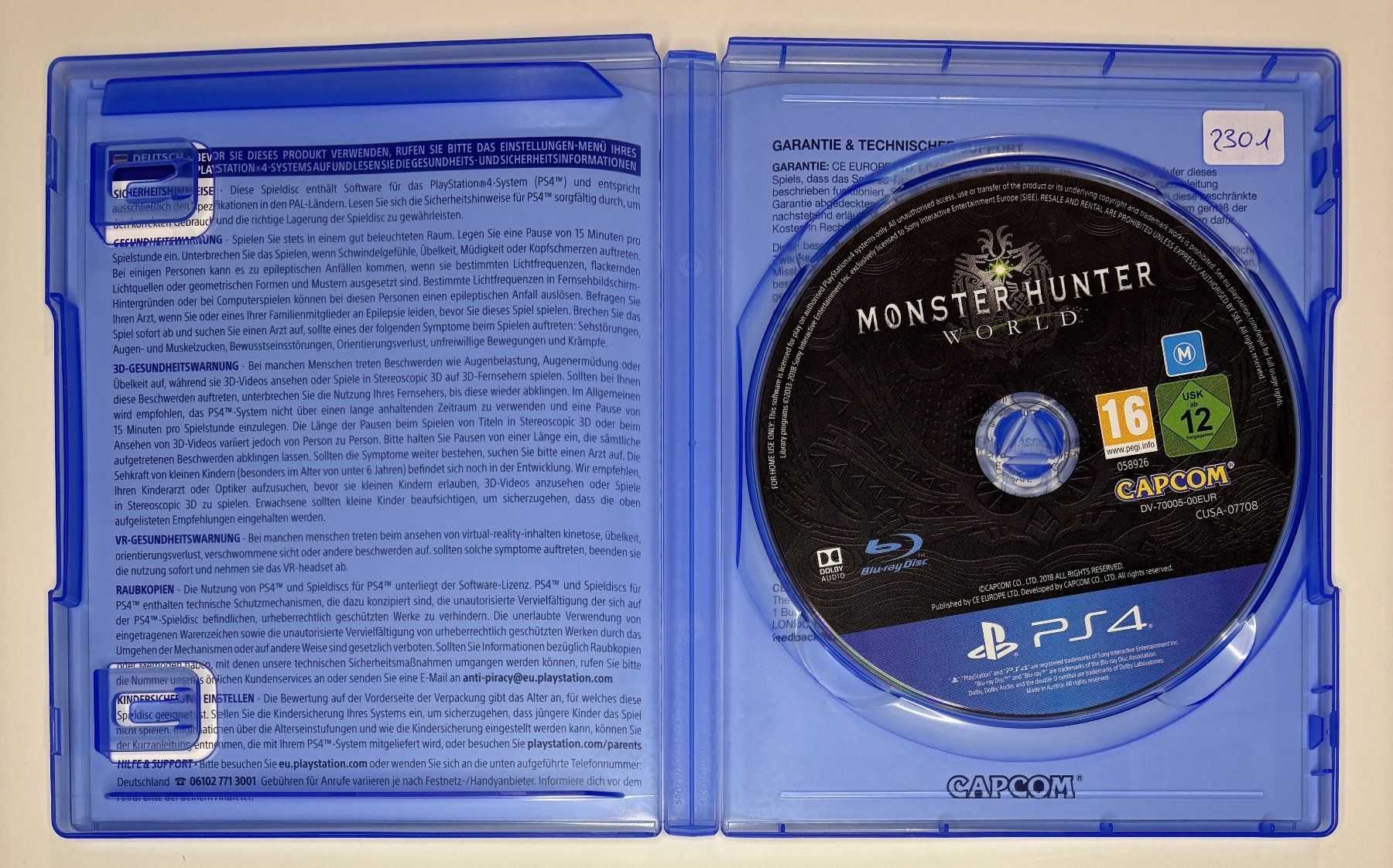 Giochi: PS4 - Monster Hunter World – Usato da Allschwil venduto da Bullach 1