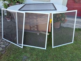 Insektenschutzgitter Aluminium Rahmen 160x85 cm gebraucht
