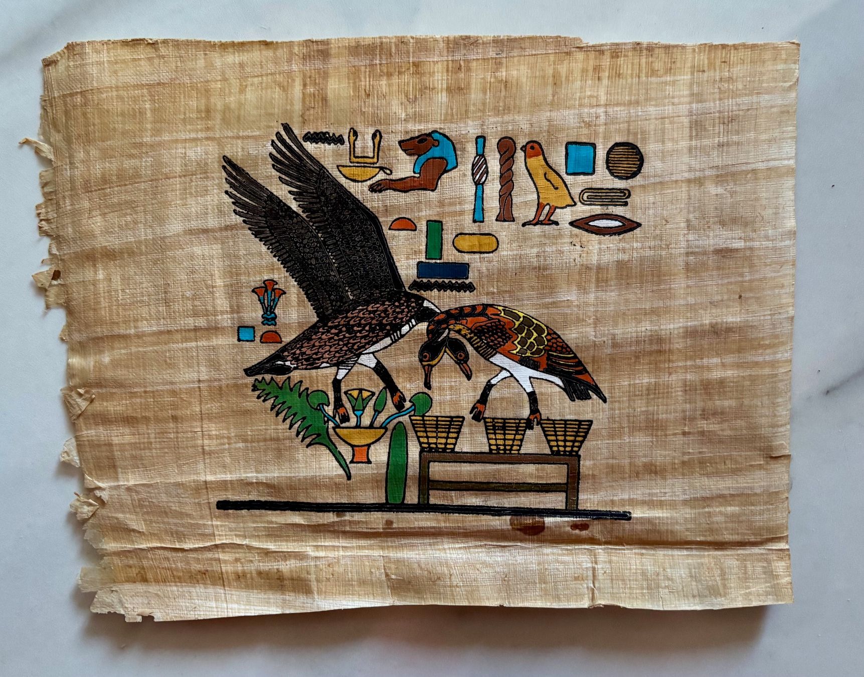 Tutte le decorazioni: Papyrus égyptien – Usato da Losone venduto da courrier