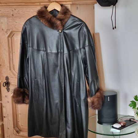 Exklusiver Damen-Ledermantel Gr 40/42