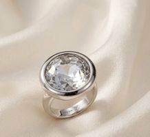 Silber Ring 925 mit facettiertem Bergkristall  - NEU