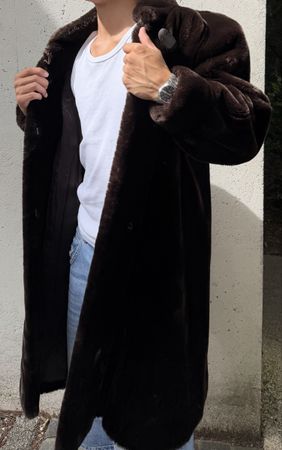 Manteau en fausse fourrure Lucien Daville Paris