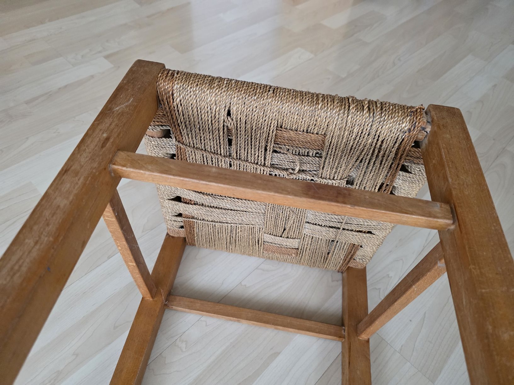 Sgabelli: Holzhocker mit Seilgeflecht, antik, wunderschön – Usato da Suhr venduto da andreas_2008 4