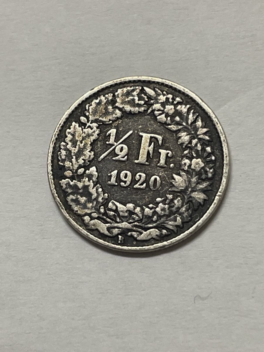 Alle Münzen: 1/2 Fr. 1920 argent – Gebraucht aus Montreux von Pipo7878