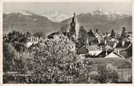 Morges et le mont blanc