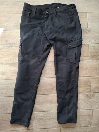 pantalon de moto Rokker renforcé noir , longueur 815.
