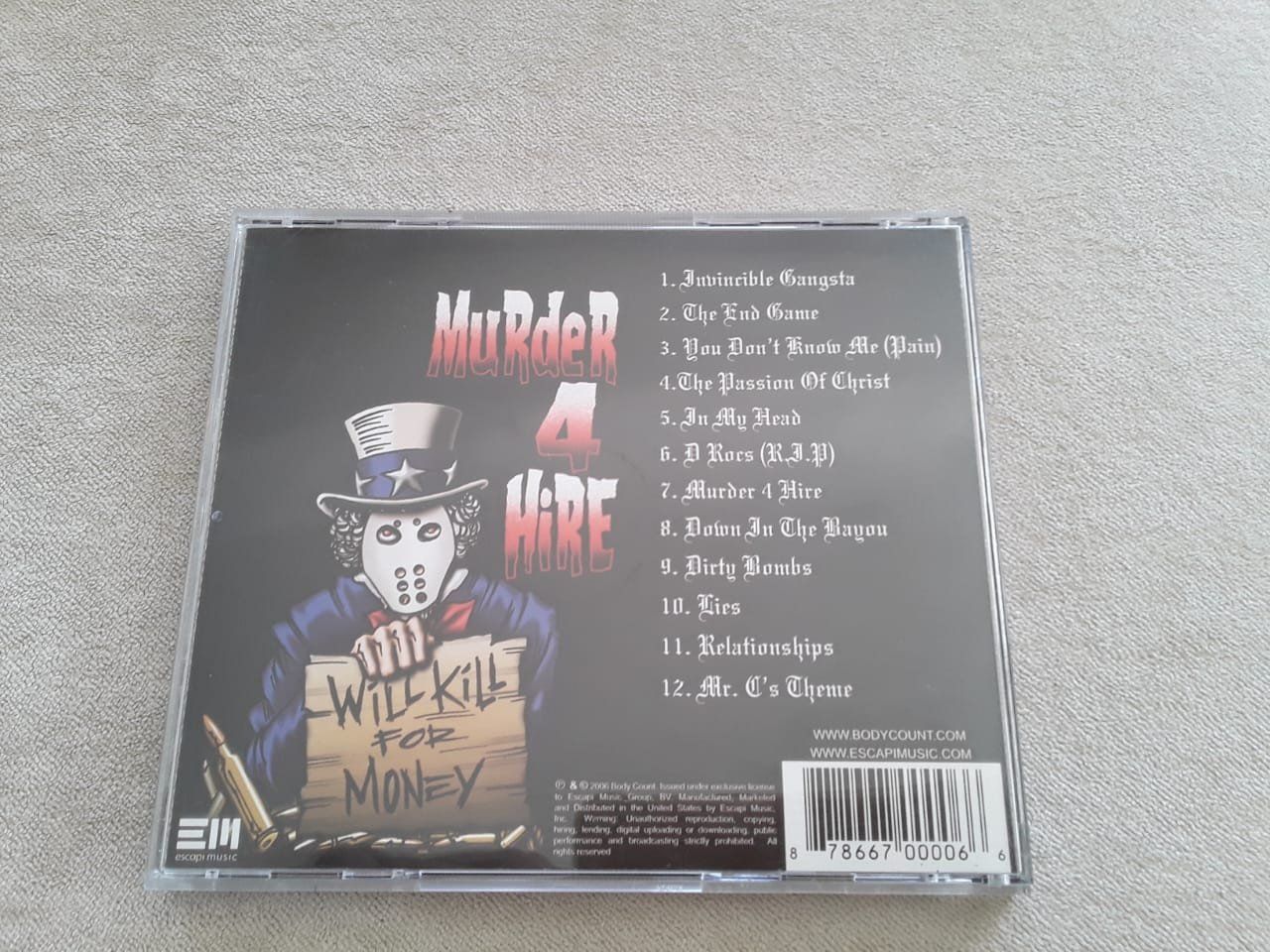CD: Bodycount - Murder 4 Hire – Usato da Lenzburg venduto da Sepulmander 3